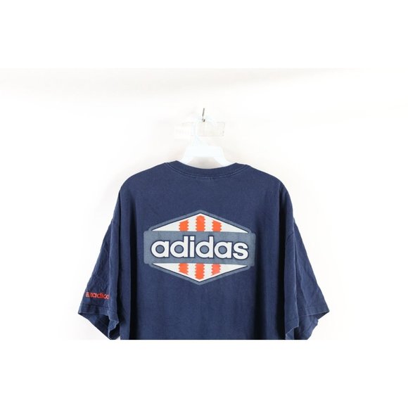 Vintage Y2K 2004 Adidas Mens Large Distressed Spell Out Short Sleeve T-Shirt - Picture 7 of 8